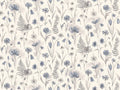 Blue Wildflower Floral Mural