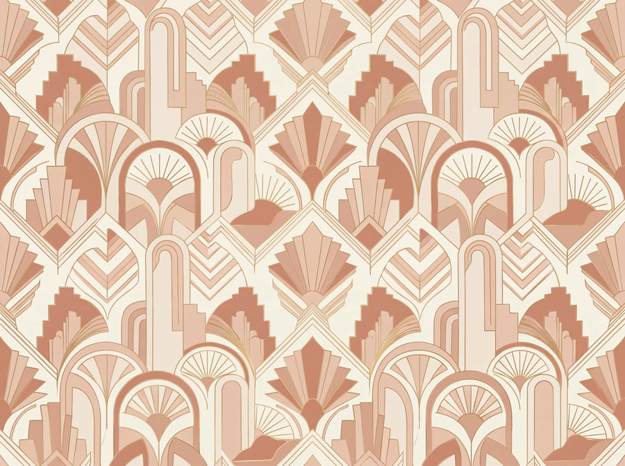 Blush Art Deco Mural