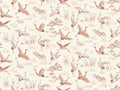 Blush Crane Animal Mural