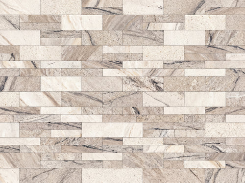 Cream Stone Mural sample on the real paper