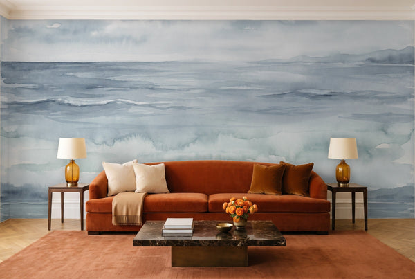 Blue Ocean Landscape Mural
