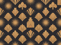 Black And Gold Art Deco Mural design