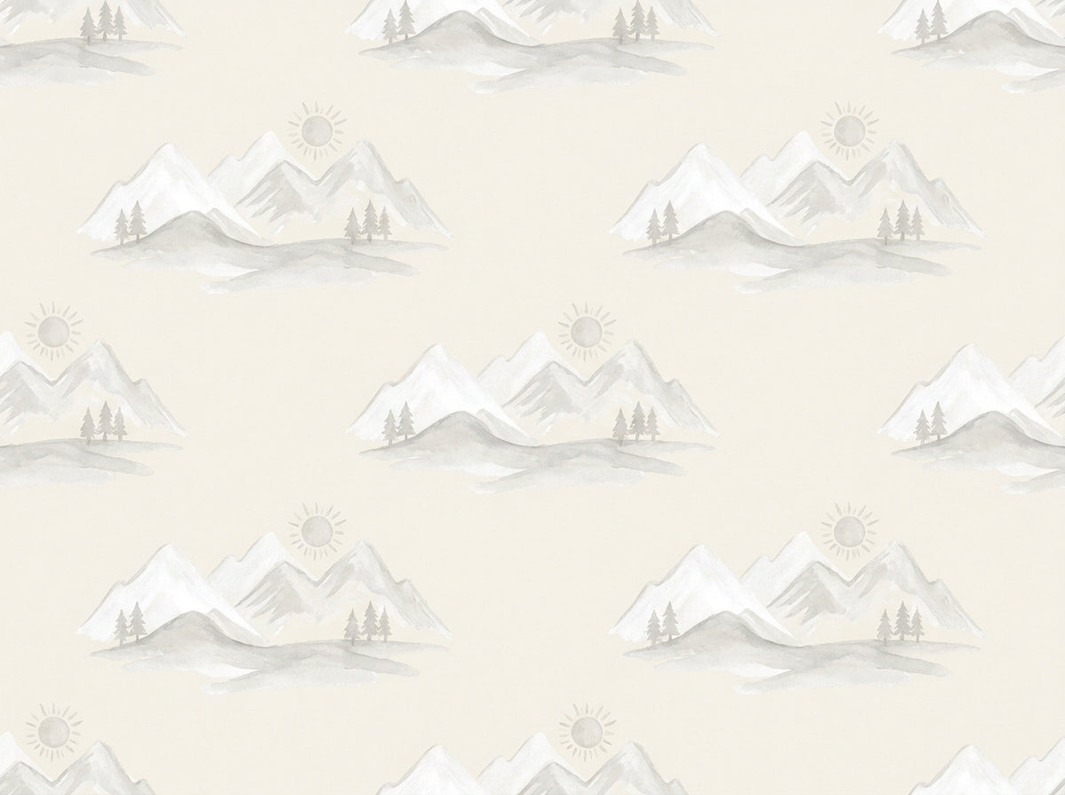 White Mountain Landscape Mural design