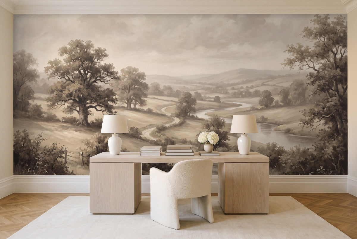 Wetherby, Linen in a home office