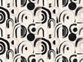 Black And White Arch Geometric Mural