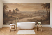 Emberley, Terracotta in a bathroom