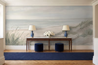 Sage Beach Landscape Mural in an entryway