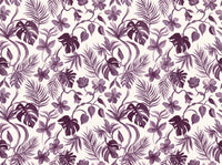 Purple Jungle Tropical Mural design
