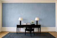 Light Blue Plaster Texture Mural in a home office