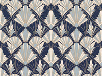 Navy Art Deco Mural design