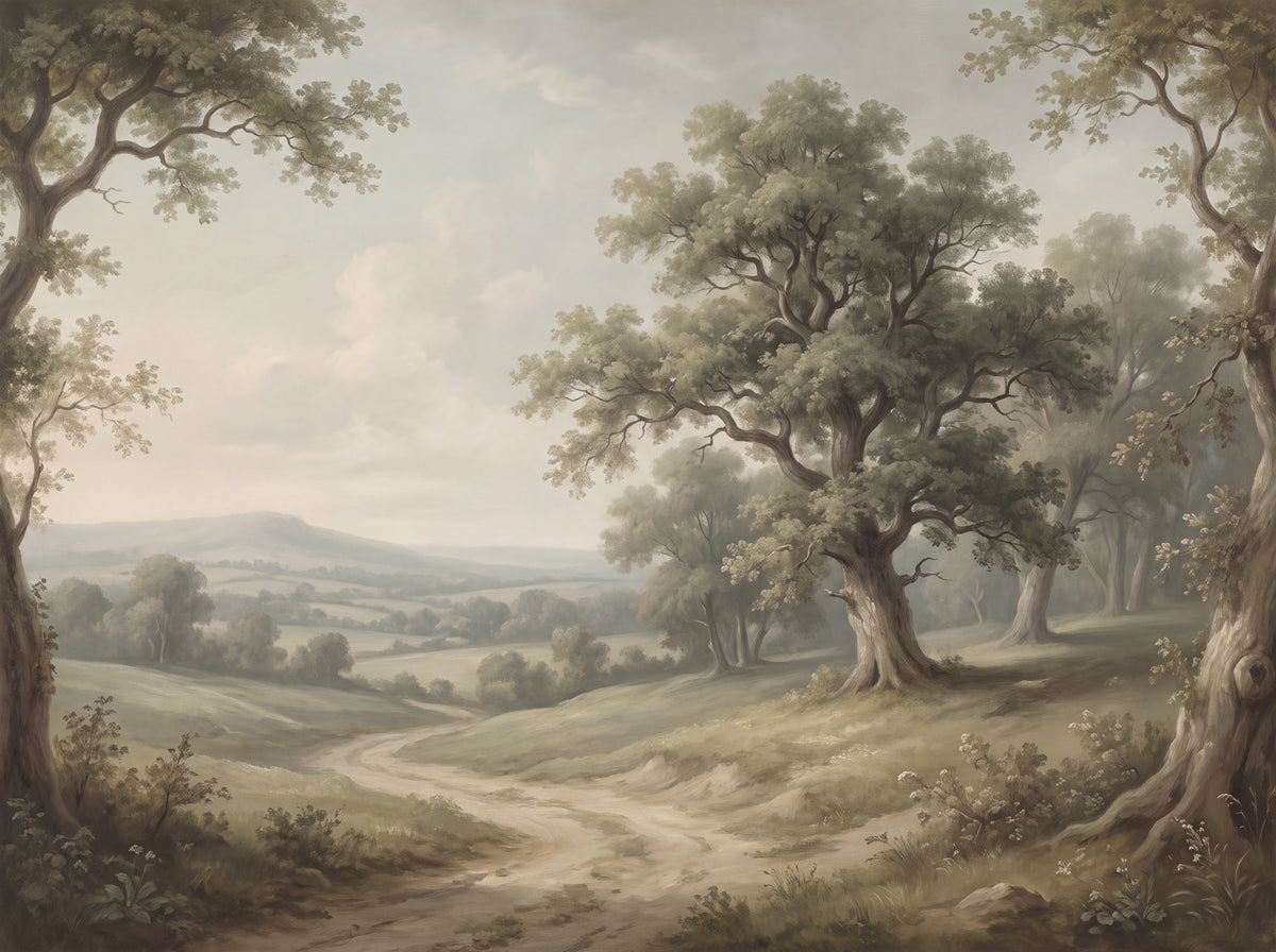Sage Countryside Landscape Mural design