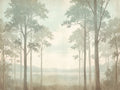 Mint Forest Landscape Mural