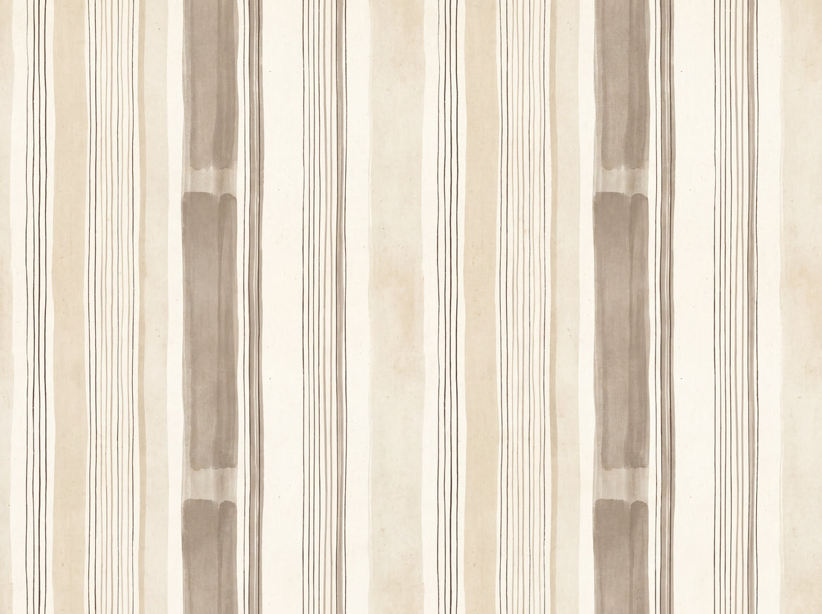 Beige Stripe Mural placed in your room