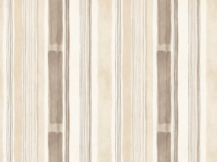 Beige Stripe Mural