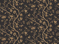Black And Gold Birch Botanical Mural