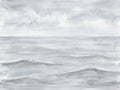 Grey Ocean Landscape Mural