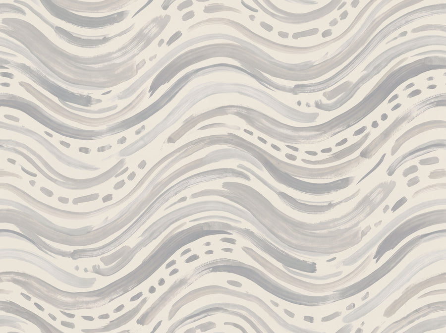 Grey Stripe Mural