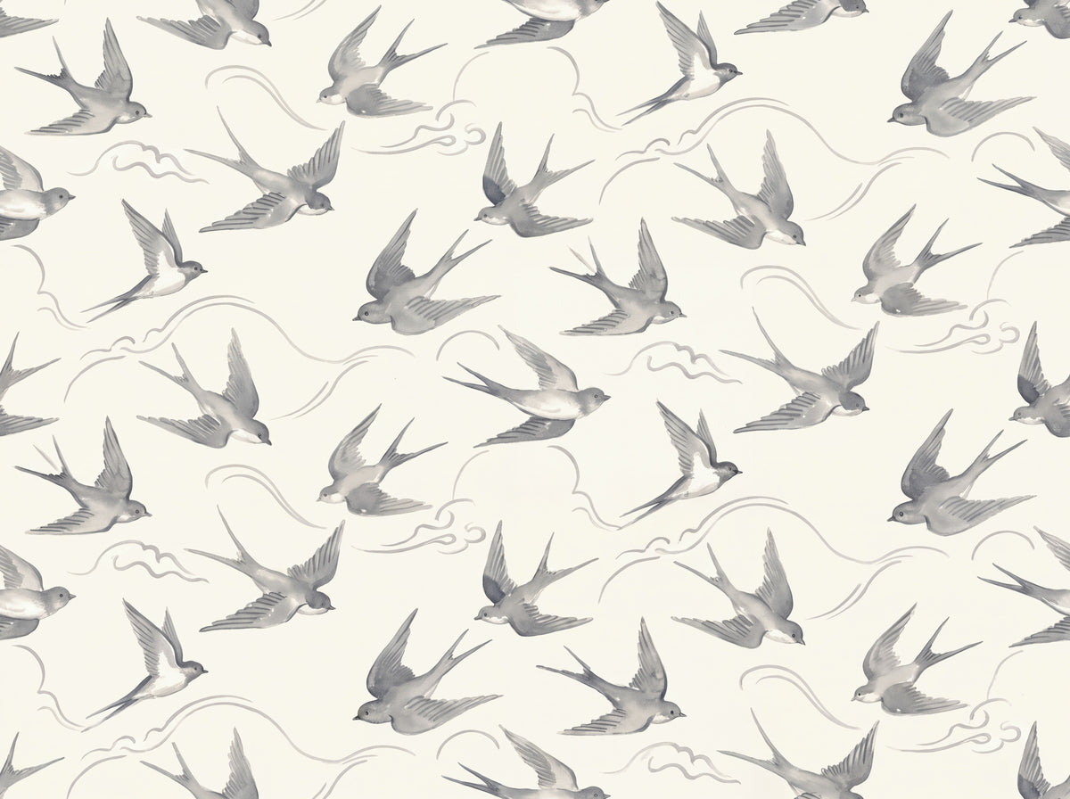 Grey Swallow Animal Mural design