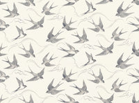 Grey Swallow Animal Mural design