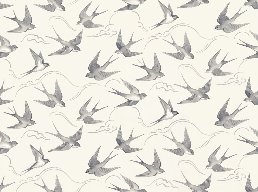 Grey Swallow Animal Mural
