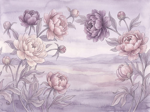 Paeonia, Heather sample on the real paper