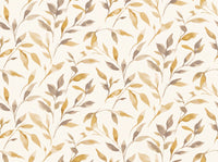 Mustard Leaf Botanical Mural design