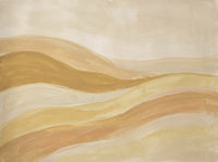 Mustard Wave Abstract Mural design