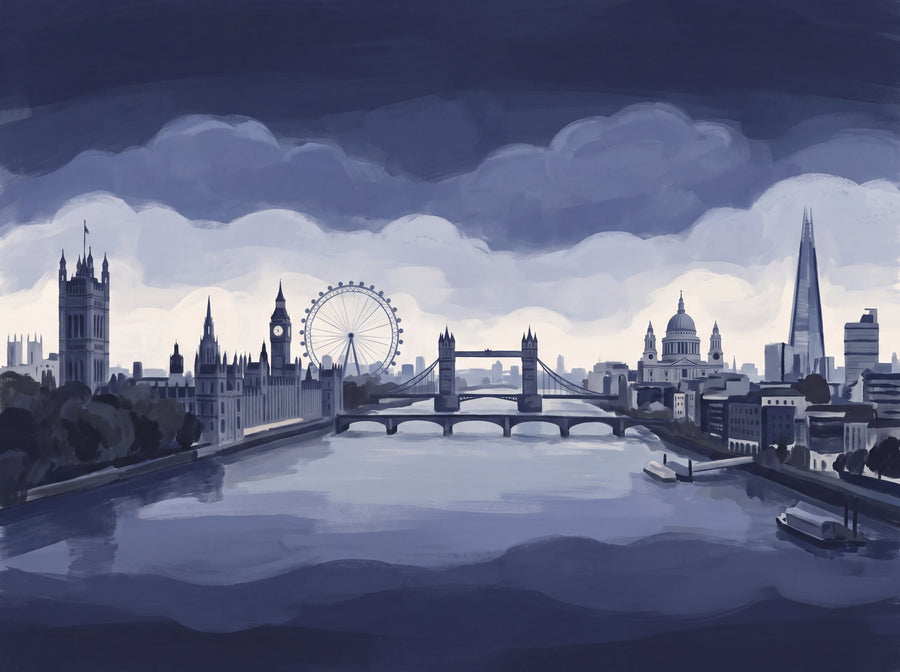 Belgravia, Midnight, preview of the area printed on your wall