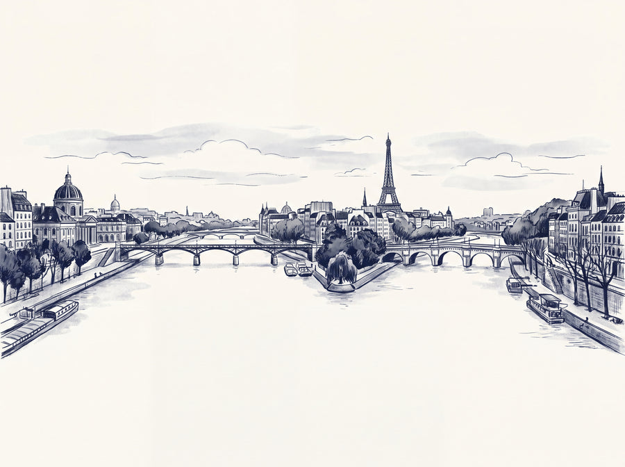 Bercy, Midnight, preview of the area printed on your wall