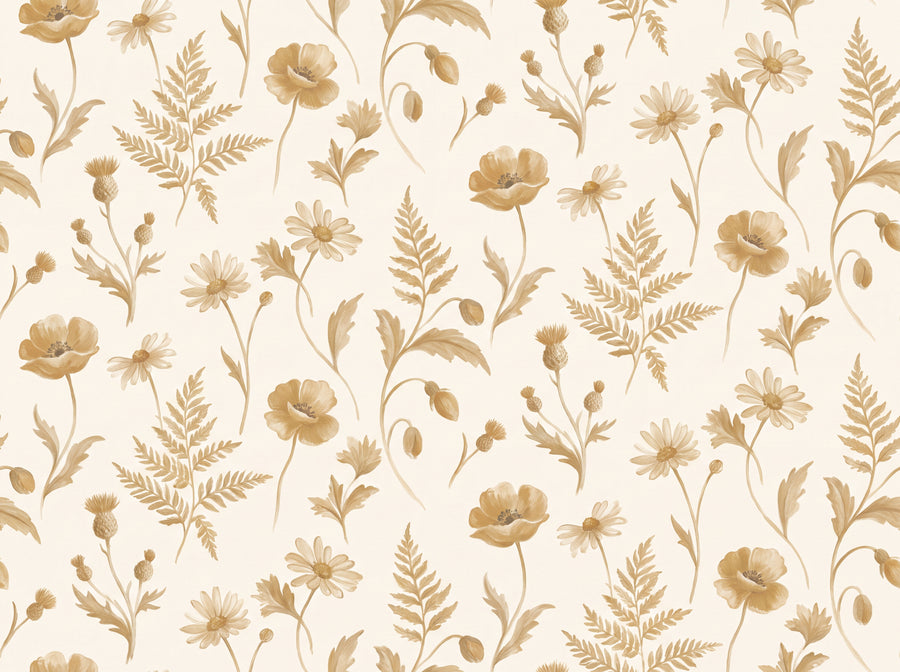 Campion, Ochre, preview of the area printed on your wall
