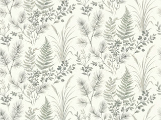 Sage Forest Botanical Mural sample