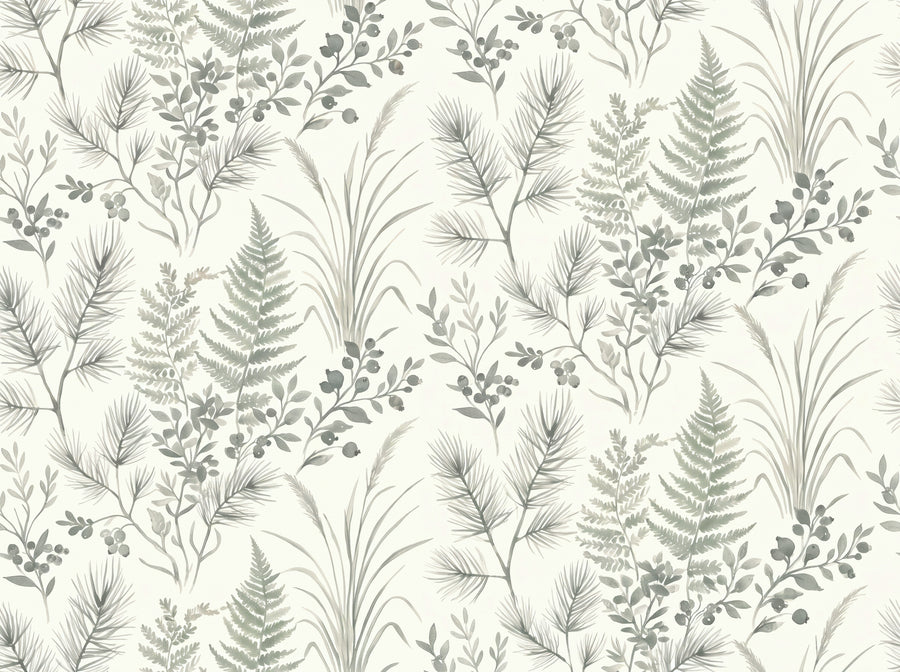 Sage Forest Botanical Mural
