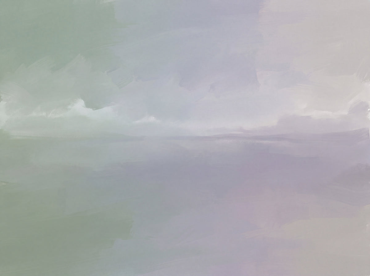 Sage Gradient Abstract Mural design