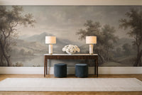 Sage Lake Landscape Mural in an entryway