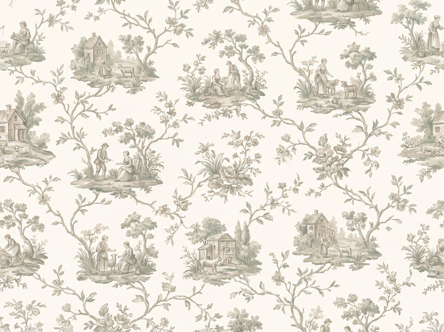 Jouy, Sage, preview of the area printed on your wall