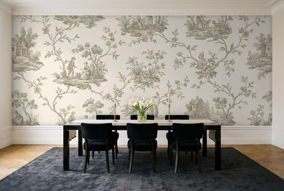 Jouy, Sage in a dining room