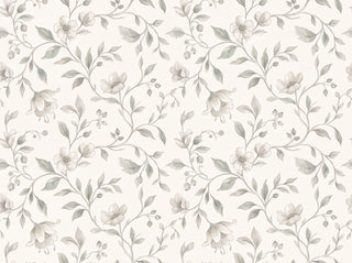 Sage Vine Botanical Mural sample