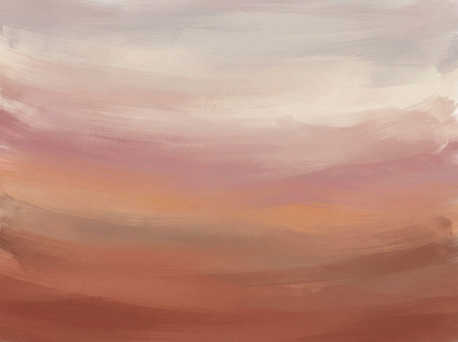 Alpenglow, Terracotta, preview of the area printed on your wall