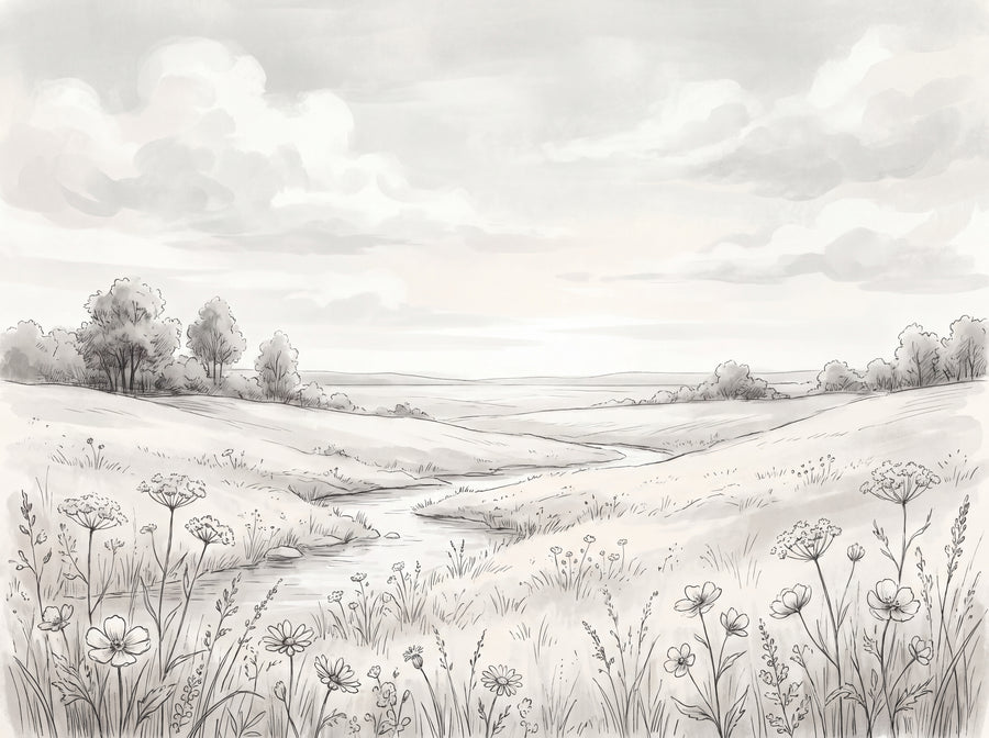 Thistlebrook, Pearl, preview of the area printed on your wall