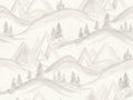 White Mountain Landscape Mural