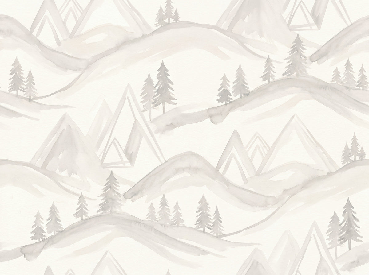 White Mountain Landscape Mural design