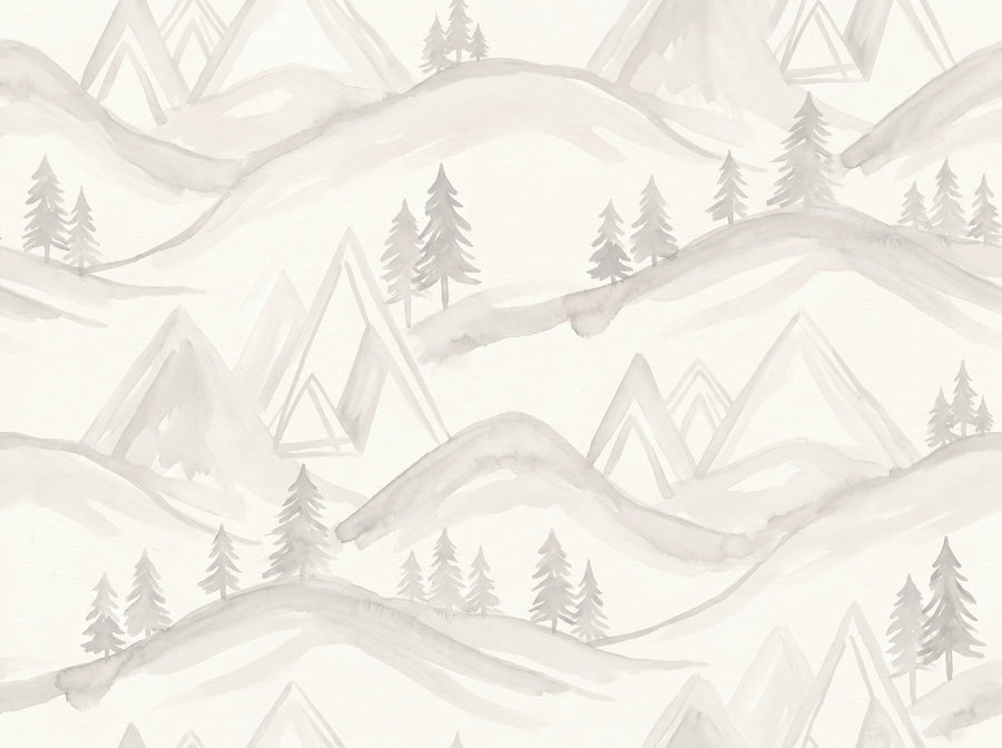 White Mountain Landscape Mural
