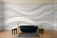Billow, Pearl in a bathroom
