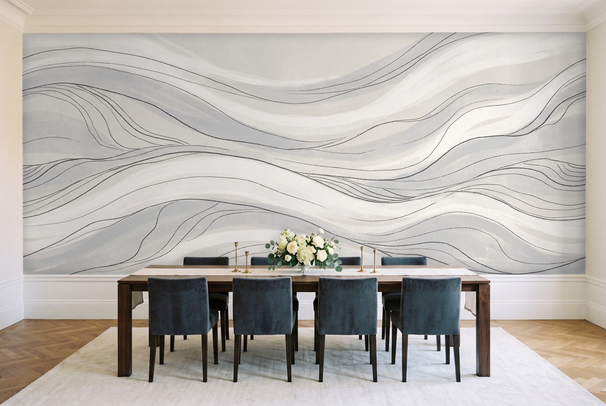 Billow, Pearl in a dining room